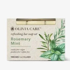 OLIVIA CARE ROSEMARY MINT SOAP SET 5 OZ (SET OF 3)
